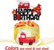 Premium Firefighter Birthday Cake Topper - Vibrant Fireman-Themed Glitter Cardstock Party Decoration, Perfect Centerpiece